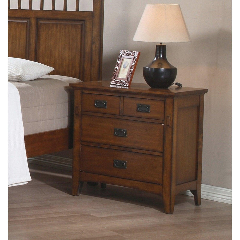 Sunset Trading Tremont Nightstand| Distressed Brown Wood SS-TR750-NS - Bedroom Depot USA