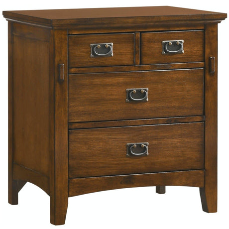 Sunset Trading Tremont Nightstand| Distressed Brown Wood SS-TR750-NS - Bedroom Depot USA