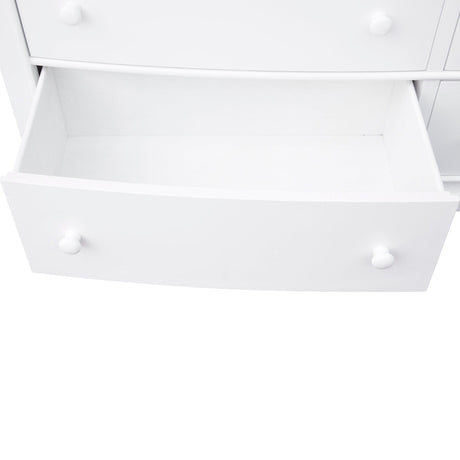 Sunset Trading White Shutter Wood 6 Drawer Double Dresser CF-1130-0150 - Bedroom Depot USA