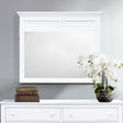 Sunset Trading White Shutter Wood Mirror CF-1134-0150 - Bedroom Depot USA