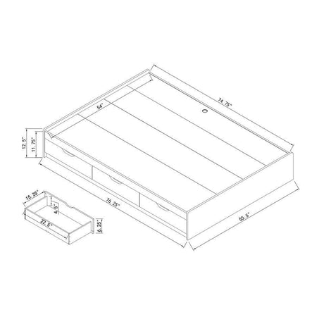 ID USA Full Chest Bed Y1402F - Bedroom Depot USA