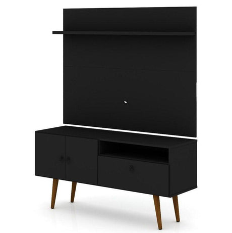 Manhattan Comfort Tribeca 53.94 Mid-Century Modern TV Stand and Panel with Media and Display Shelves - Bedroom Depot USA