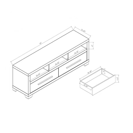 ID USA TV Stand 223067 - Bedroom Depot USA