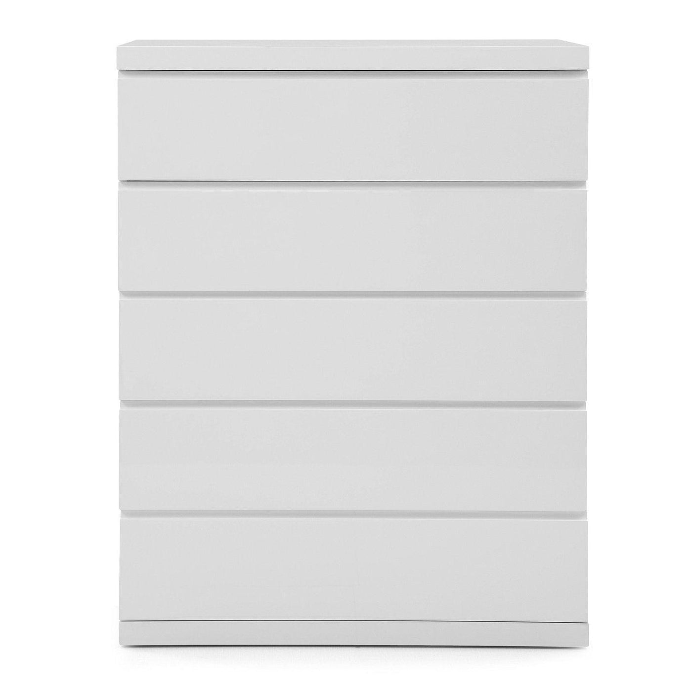 Whiteline Anna Chest of Drawers, White CD1207-WHT - Bedroom Depot USA