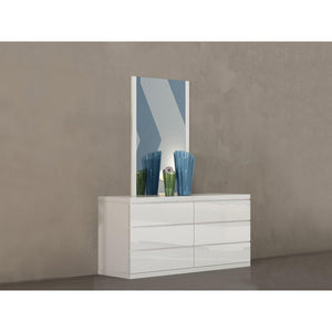 Whiteline Anna Double Dresser, White DR1207D-WHT - Bedroom Depot USA