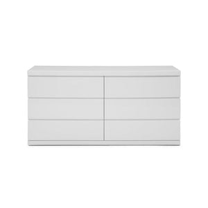 Whiteline Anna Double Dresser, White DR1207D-WHT - Bedroom Depot USA