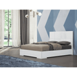 Whiteline Anna Queen Bed, White BQ1207-WHT - Bedroom Depot USA