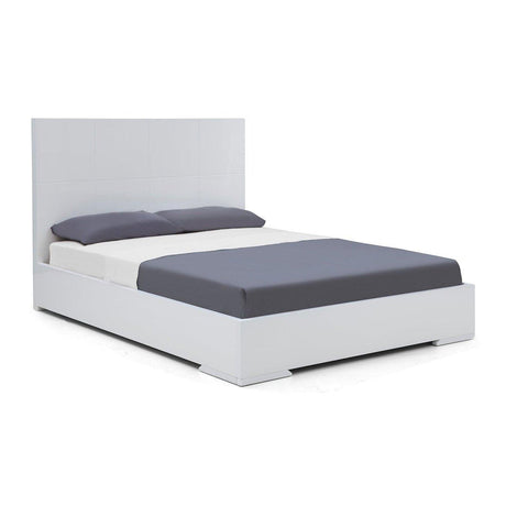 Whiteline Anna Queen Bed, White BQ1207-WHT - Bedroom Depot USA