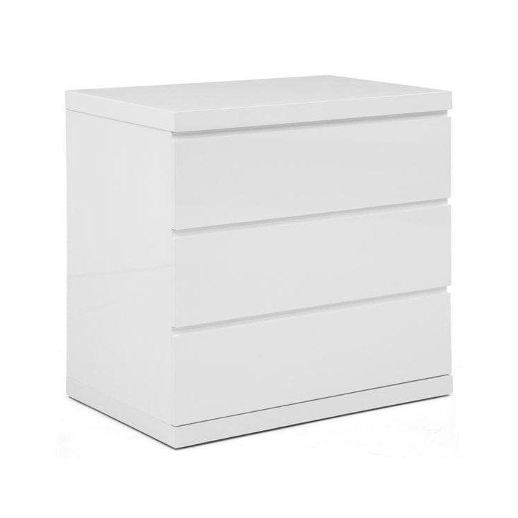 Whiteline Anna Single Dresser, White DR1207S-WHT - Bedroom Depot USA