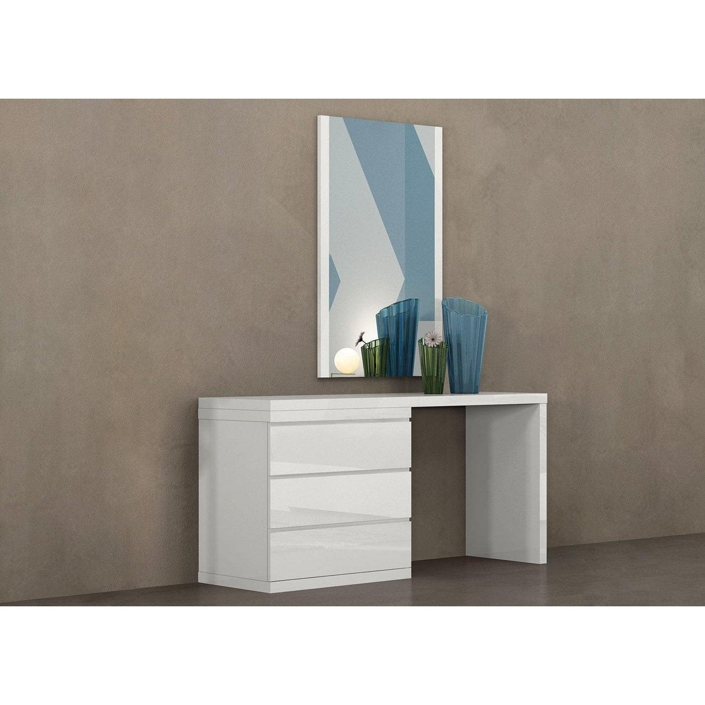 Whiteline Anna Single Dresser, White DR1207S-WHT - Bedroom Depot USA