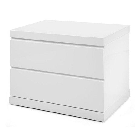 Whiteline Anna Small Nightstand, White NS1207S-WHT - Bedroom Depot USA