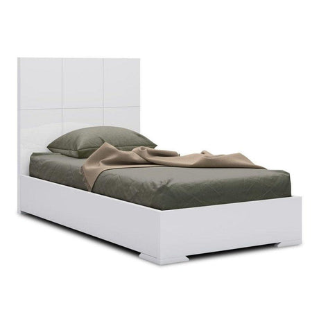 Whiteline Anna Twin Bed, White BT1207-WHT - Bedroom Depot USA