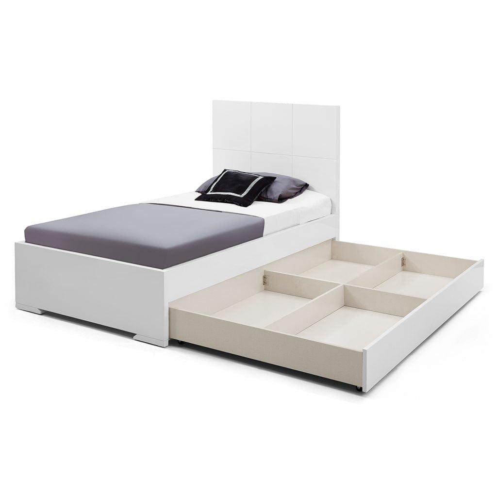 Whiteline Anna Twin Trundle BT1207T-WHT - Bedroom Depot USA