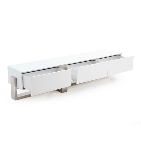 Whiteline Blake TV Unit EC1439-WHT - Bedroom Depot USA