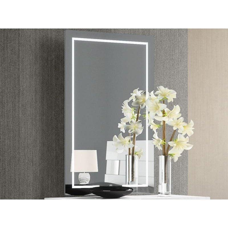 Whiteline Brett Mirror MR1722S-LED - Bedroom Depot USA