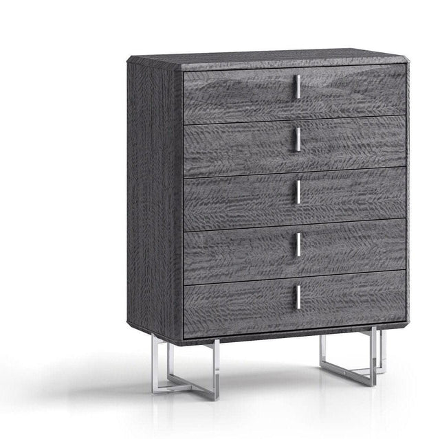 Whiteline Chloe Chest Of Drawer CD1888-GRY - Bedroom Depot USA