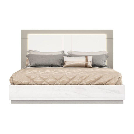 Whiteline Daisy Bed King BK1723-WHT - Bedroom Depot USA