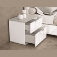 Whiteline Daisy Nightstand NS1723-WHT - Bedroom Depot USA