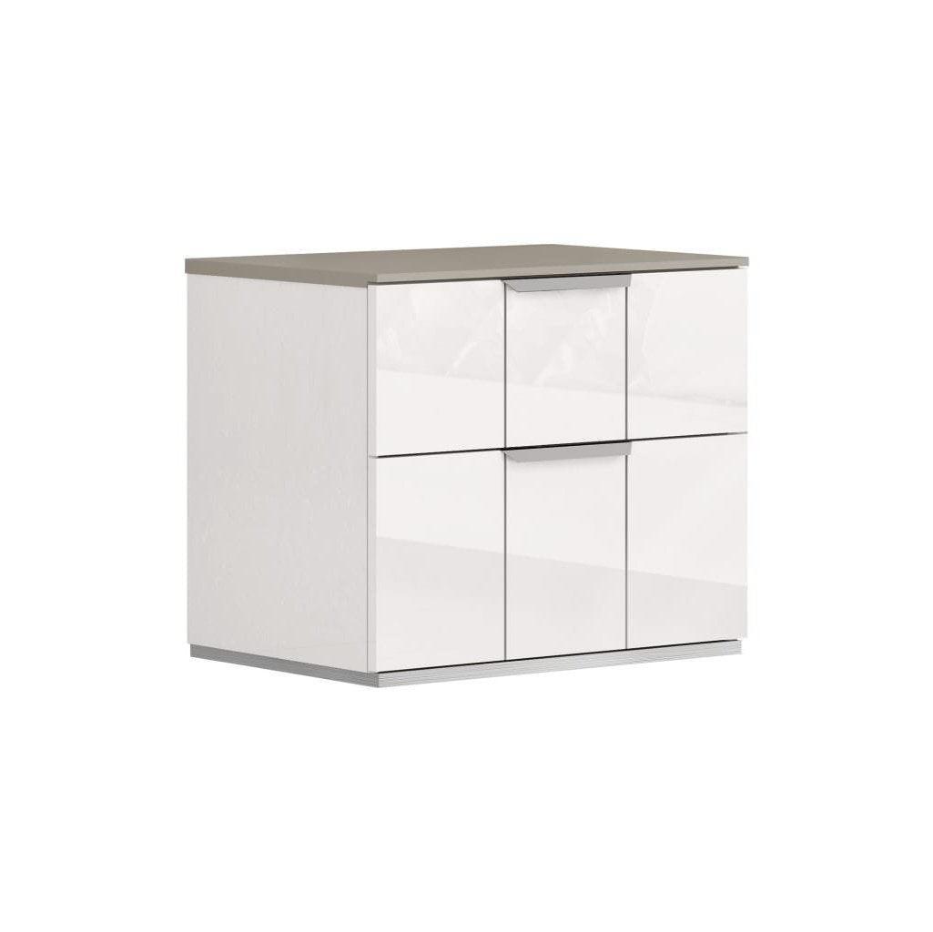 Whiteline Daisy Nightstand NS1723-WHT - Bedroom Depot USA