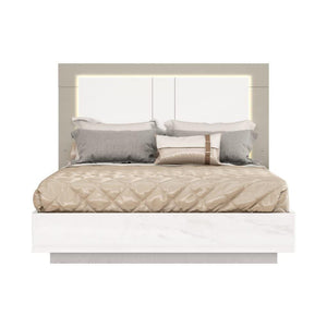 Whiteline Daisy Bed Queen BQ1723-WHT - Bedroom Depot USA