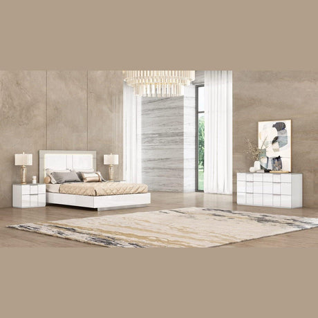 Whiteline Daisy Bed Queen BQ1723-WHT - Bedroom Depot USA