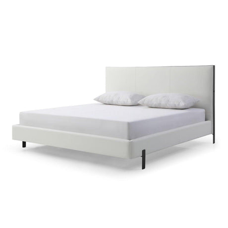 Whiteline Hollywood King Bed BK1690P-WHT - Bedroom Depot USA