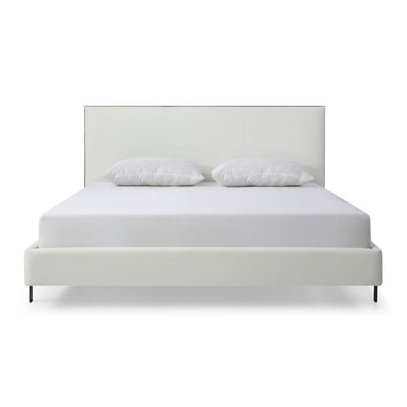 Whiteline Hollywood King Bed BK1690P-WHT - Bedroom Depot USA