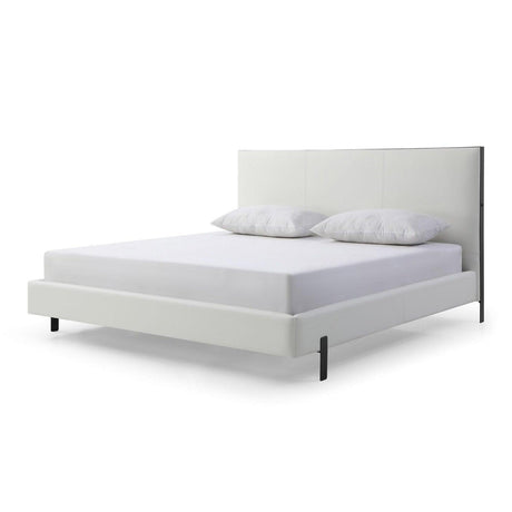 Whiteline Hollywood Queen Bed BQ1690P-WHT - Bedroom Depot USA