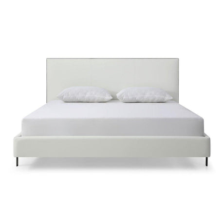 Whiteline Hollywood Queen Bed BQ1690P-WHT - Bedroom Depot USA