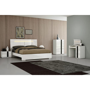 Whiteline Kimberly King Bed BK1617-WHT - Bedroom Depot USA