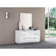 Whiteline Navi Double Dresser - Bedroom Depot USA