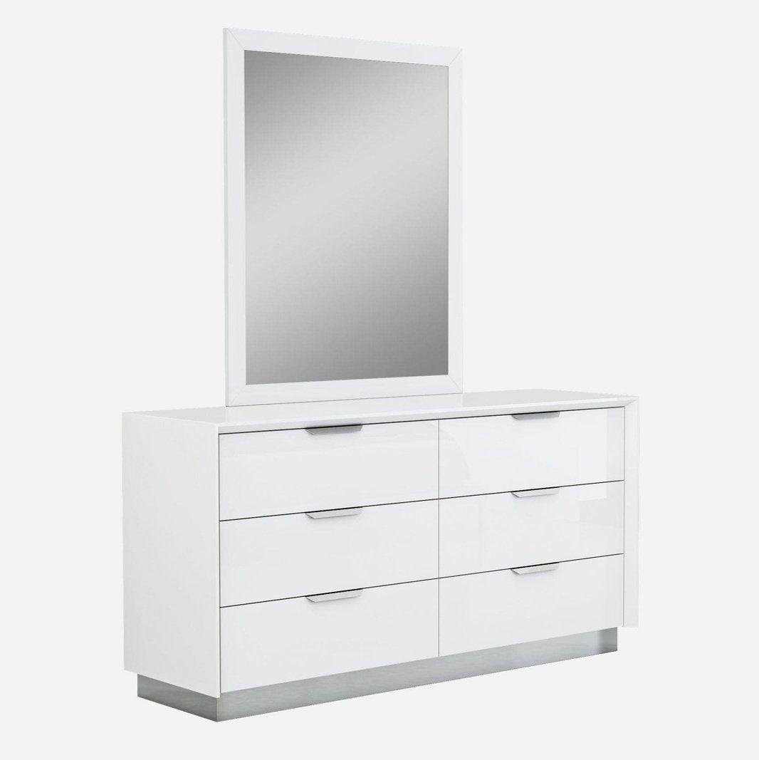 Whiteline Navi Double Dresser - Bedroom Depot USA