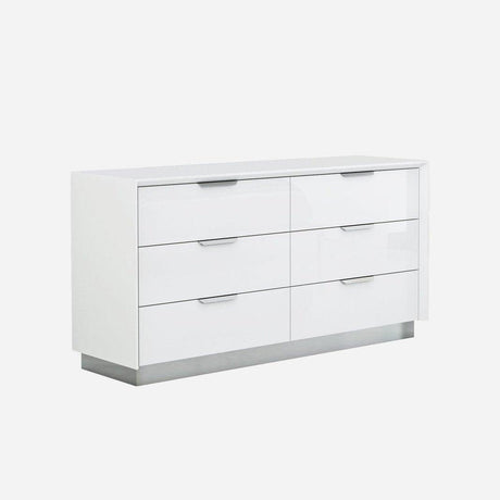 Whiteline Navi Double Dresser - Bedroom Depot USA