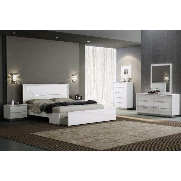 Whiteline Navi Double Dresser - Bedroom Depot USA