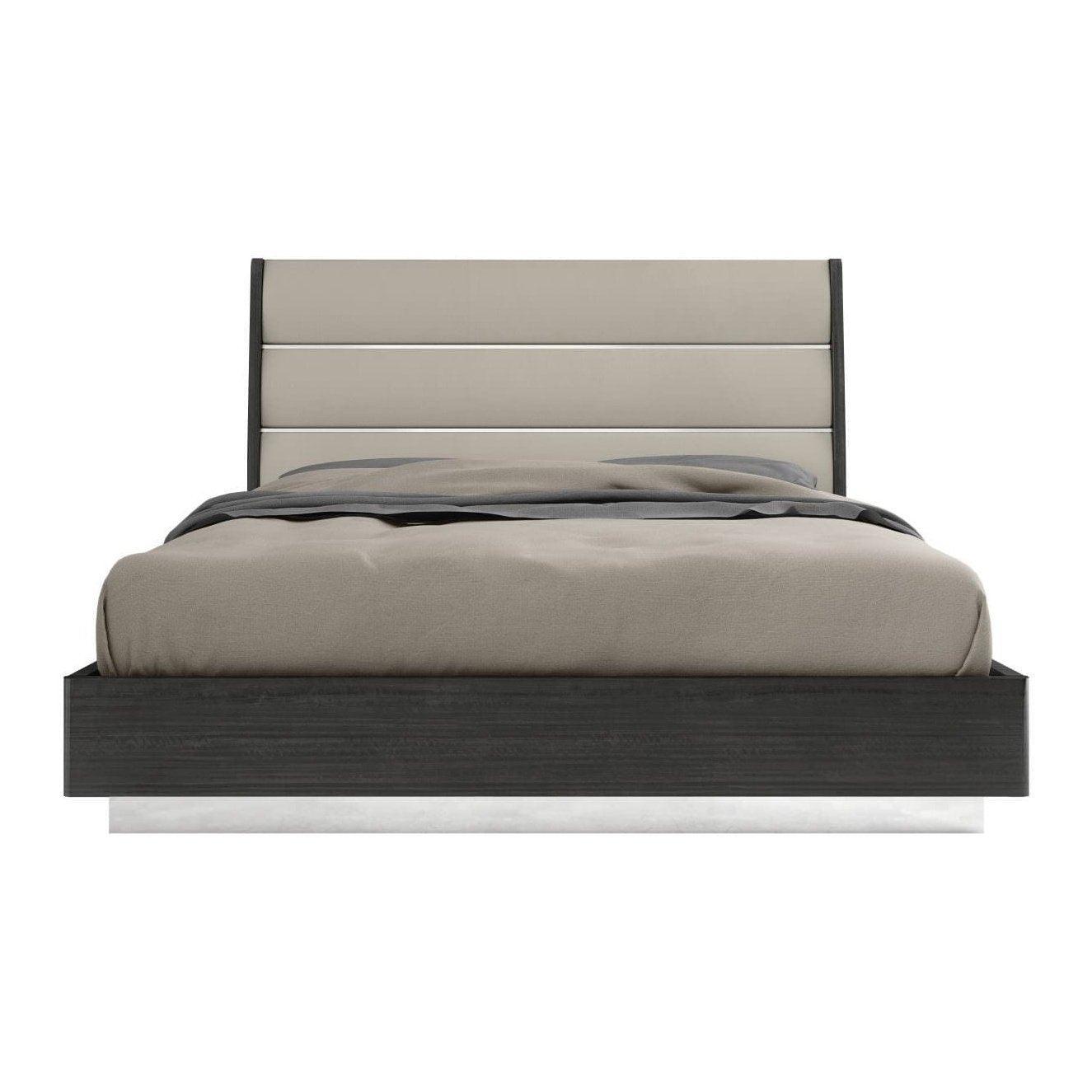 Whiteline Pino Bed King BK1752-DGRY/LGRY - Bedroom Depot USA