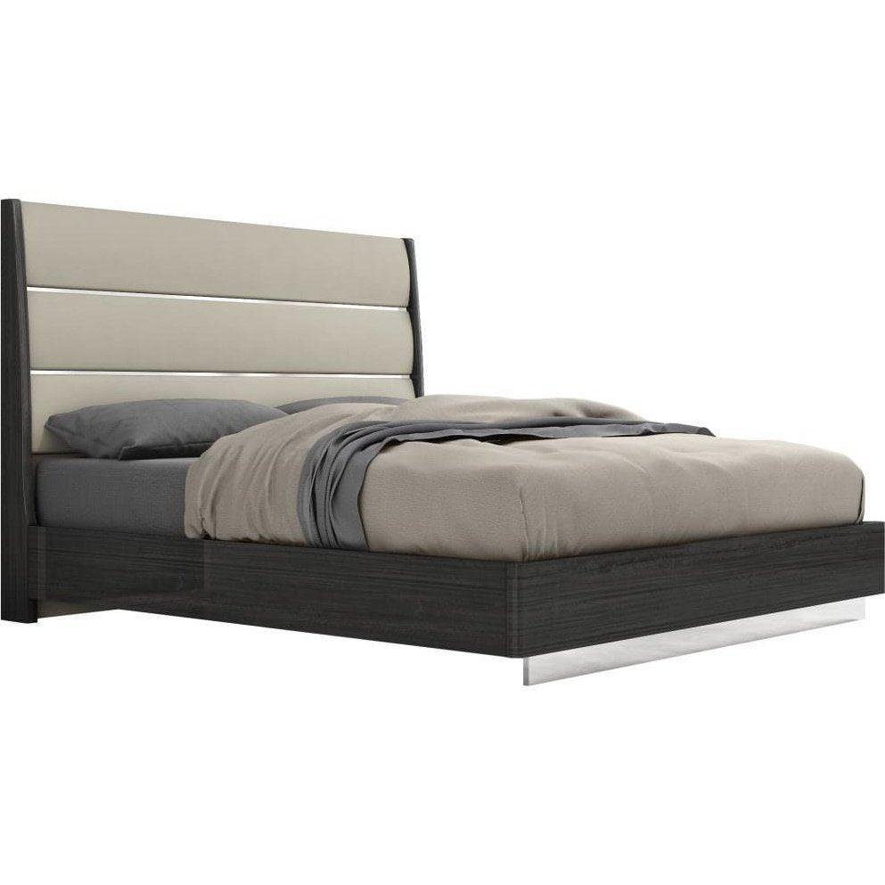 Whiteline Pino Bed King BK1752-DGRY/LGRY - Bedroom Depot USA