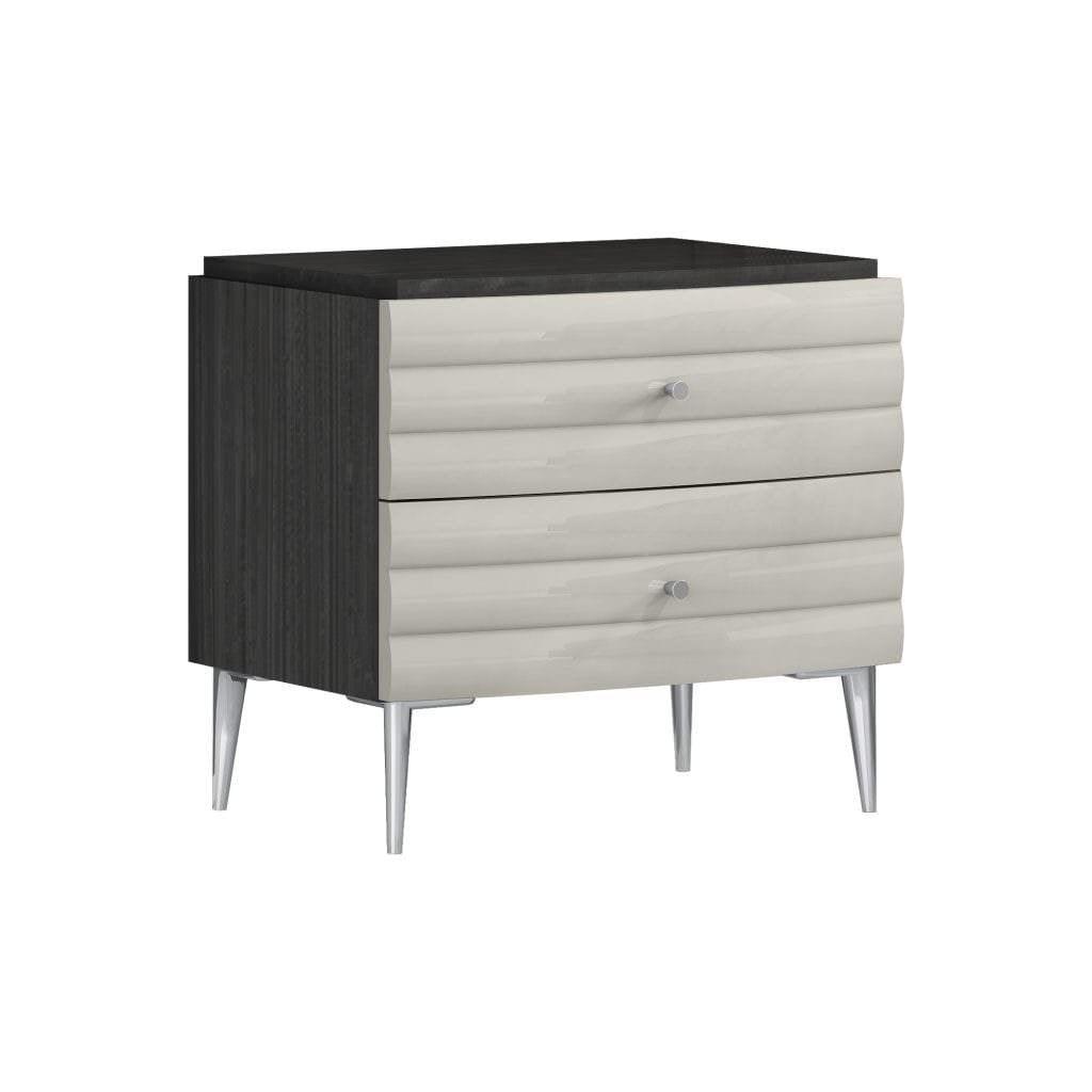 Whiteline Nightstand NS1752-DGRY/LGRY - Bedroom Depot USA