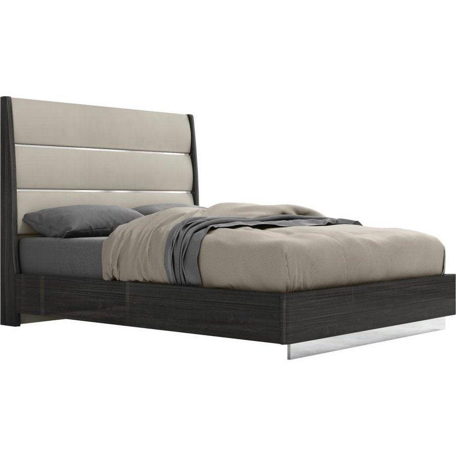 Whiteline Pino Bed Queen BQ1752-DGRY/LGRY - Bedroom Depot USA