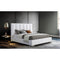 Whiteline Velvet Queen Bed - Bedroom Depot USA