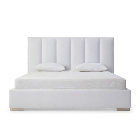 Whiteline Velvet Queen Bed - Bedroom Depot USA