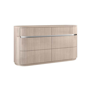 Whiteline Waves Dresser DR1753-BEI - Bedroom Depot USA