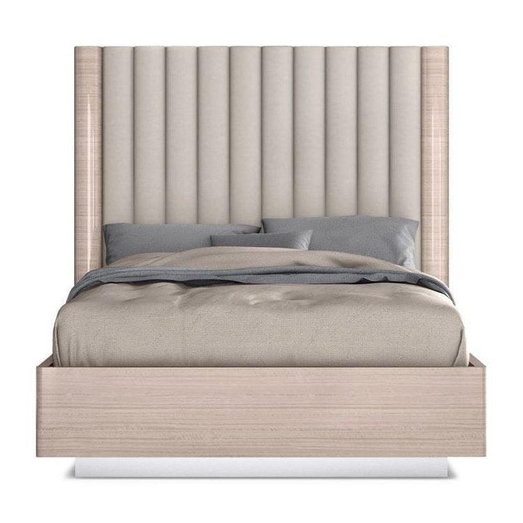 Whiteline Waves Bed Full BF1753-BEI/BEI - Bedroom Depot USA